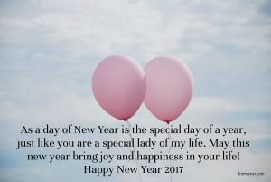 New Year Wishes 2017 for Someone Special