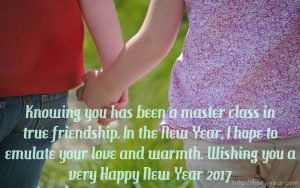 New Year Wishes for Friendship 2017
