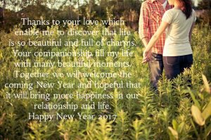 New Year Wishes for Lovers 2017