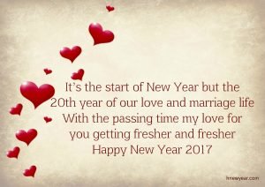 New Year Wishes for Lovers 2017