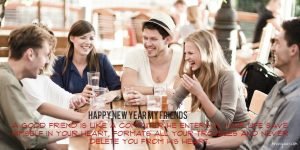 Happy New Year wishes for Friends 2017