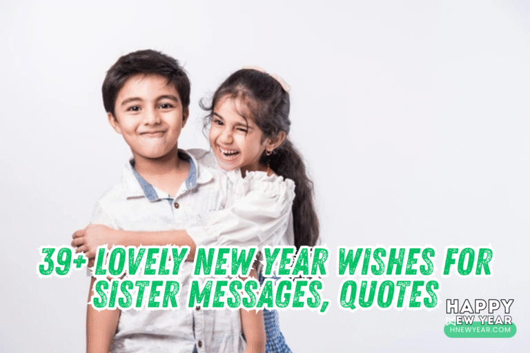 39+ Lovely New Year Wishes for Sister Messages, Quotes
