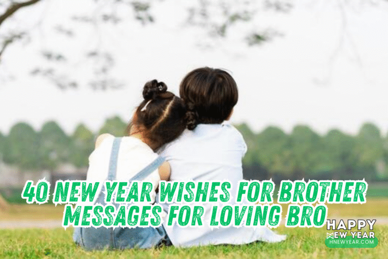 40 New Year Wishes for Brother Messages for Loving Bro